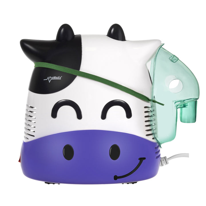 Inalador infantil Promedix PR-810, Fudge, Nebulizador, Máscara, Conjunto de Filtro + Termómetro Médico Infravermelho sem Contacto Promedix PR-960
