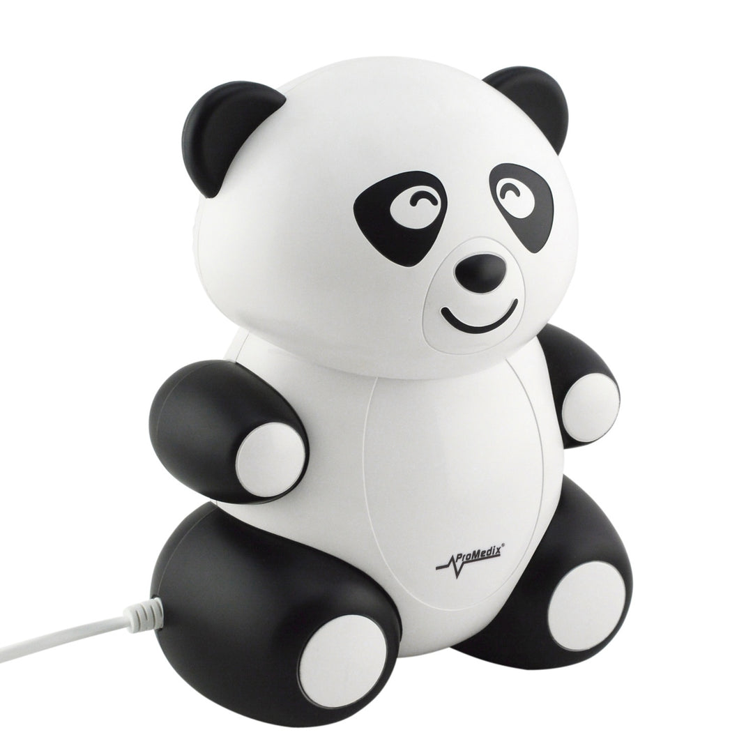 Inalador, nebulizador, máscara e filtro Promedix PR-812 Panda Baby + termómetro médico infravermelho sem contacto Promedix PR-960