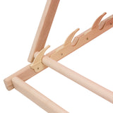 Conjunto de quatro espreguiçadeiras Woodok, espreguiçadeira dobrável, cinzento claro