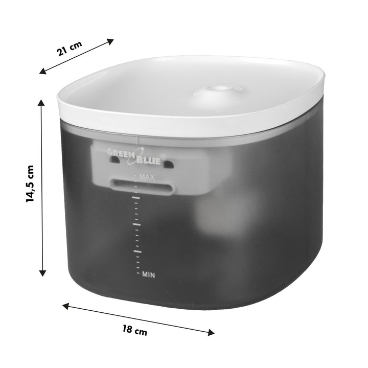 GreenBlue GB392 dispensador automático de agua / bebedero para mascotas + GreenBlue GB393 dispensador automático de comida / comedero para mascotas + 60x40cm, base de 50 piezas, GB495