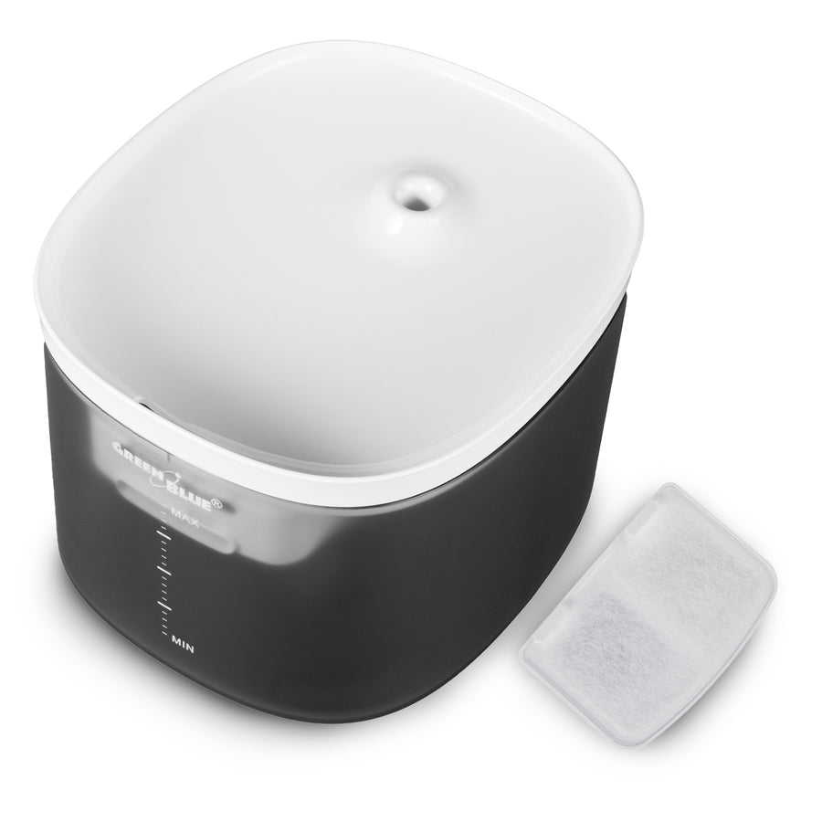 GreenBlue GB392 Bebedouro/Dispensador Automático de Água para Animais de Estimação + GreenBlue GB393 Alimentador/Dispensador Automático de Alimentação para Animais de Estimação + Base de 50 Peças, 60x40cm, GB495