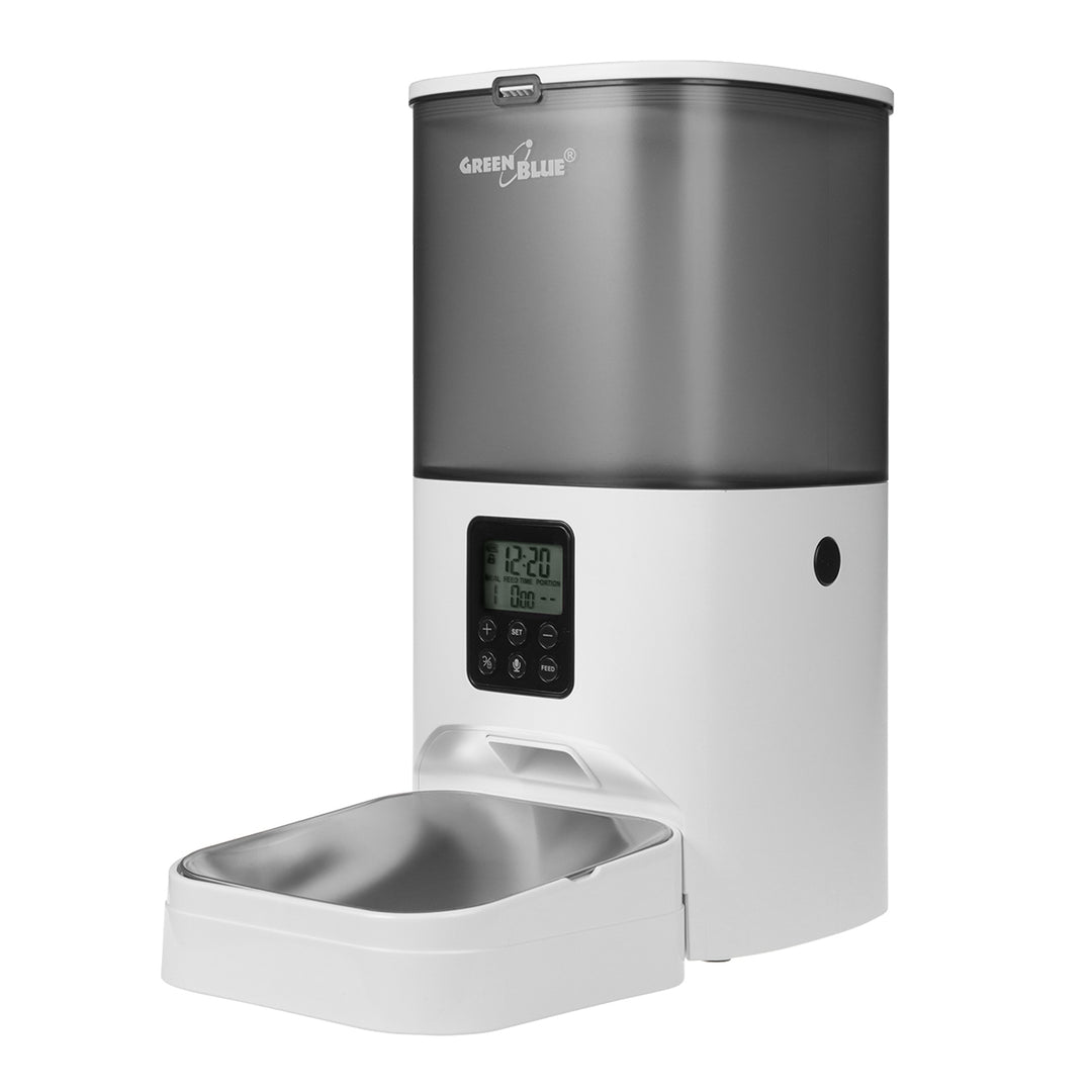 GreenBlue GB392 dispensador automático de agua / bebedero para mascotas + GreenBlue GB393 dispensador automático de comida / comedero para mascotas + 60x40cm, base de 50 piezas, GB495