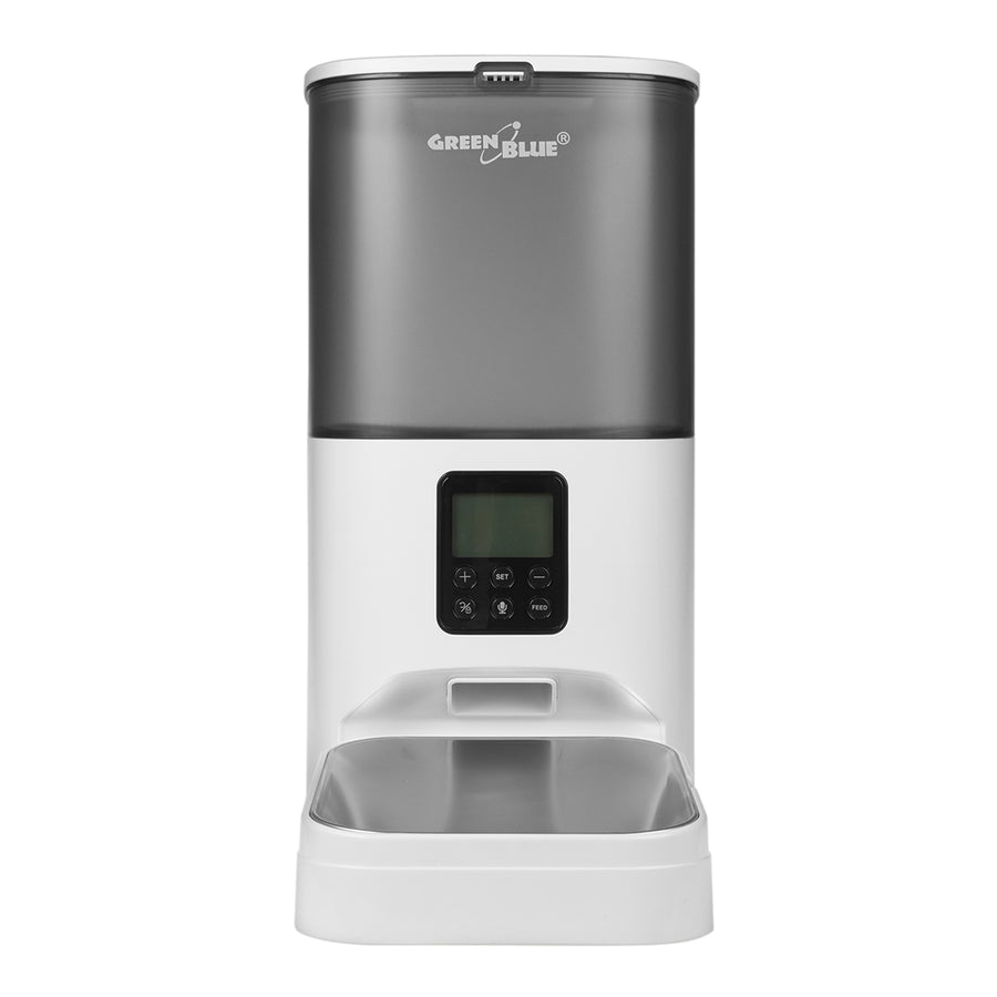 GreenBlue GB392 Bebedouro/Dispensador Automático de Água para Animais de Estimação + GreenBlue GB393 Alimentador/Dispensador Automático de Alimentação para Animais de Estimação + Base de 50 Peças, 60x40cm, GB495