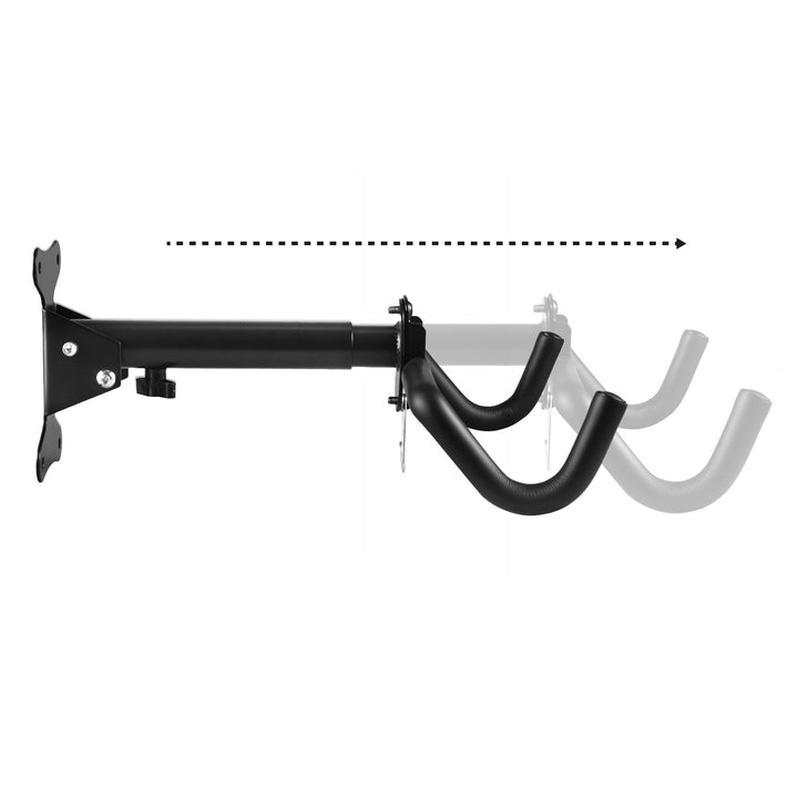 Suporte de parede para bicicleta Maclean, horizontal, aço, carga máxima de 30 kg, MC-484, 2 peças