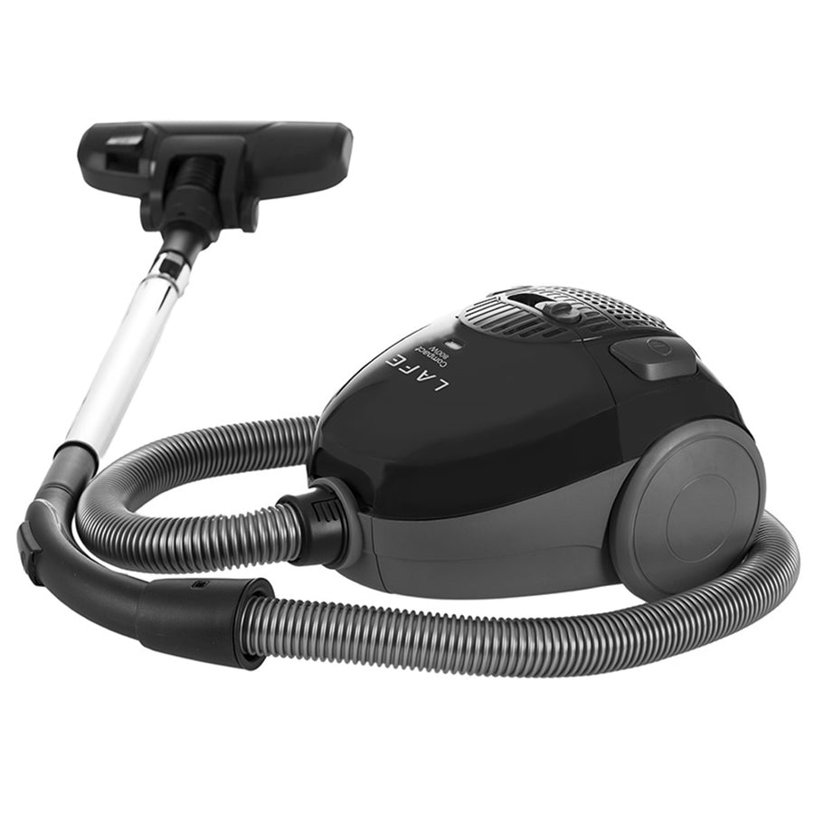 Aspirador Lafe com saco, sistema de tripla filtragem, 800 W, preto, compacto S