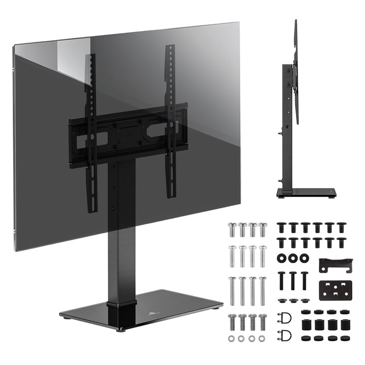 Soporte de TV universal Maclean, para mueble RTV, soporte, máx. 40kg, máx. VESA 400x400, ajuste de altura e inclinación, para televisores de 32-65", MC-1240
