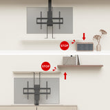 Agarre eléctrico de techo y suelo, extraíble Maclean, 43''-88'', VESA 600x400, máx. 60kg, 100-240V AC,50/60Hz