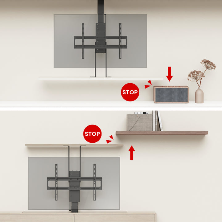 Agarre eléctrico de techo y suelo, extraíble Maclean, 43''-88'', VESA 600x400, máx. 60kg, 100-240V AC,50/60Hz