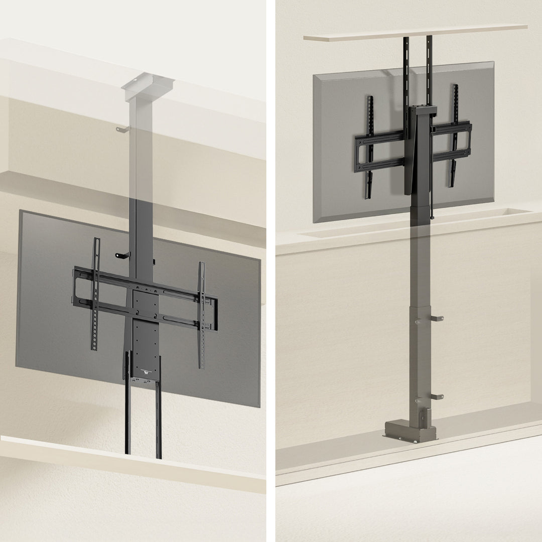 Agarre eléctrico de techo y suelo, extraíble Maclean, 43''-88'', VESA 600x400, máx. 60kg, 100-240V AC,50/60Hz