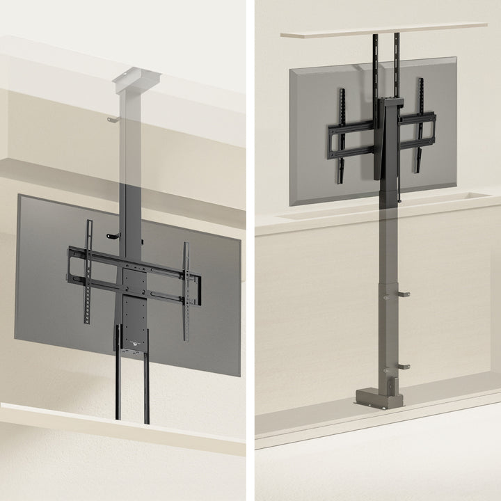 Agarre eléctrico de techo y suelo, extraíble Maclean, 43''-88'', VESA 600x400, máx. 60kg, 100-240V AC,50/60Hz
