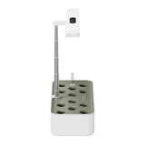 Sistema inteligente de cultivo interior GreenBlue, maceta SMART, capacidad de 4 l, para 12 plantas, LED de espectro completo, GB133
