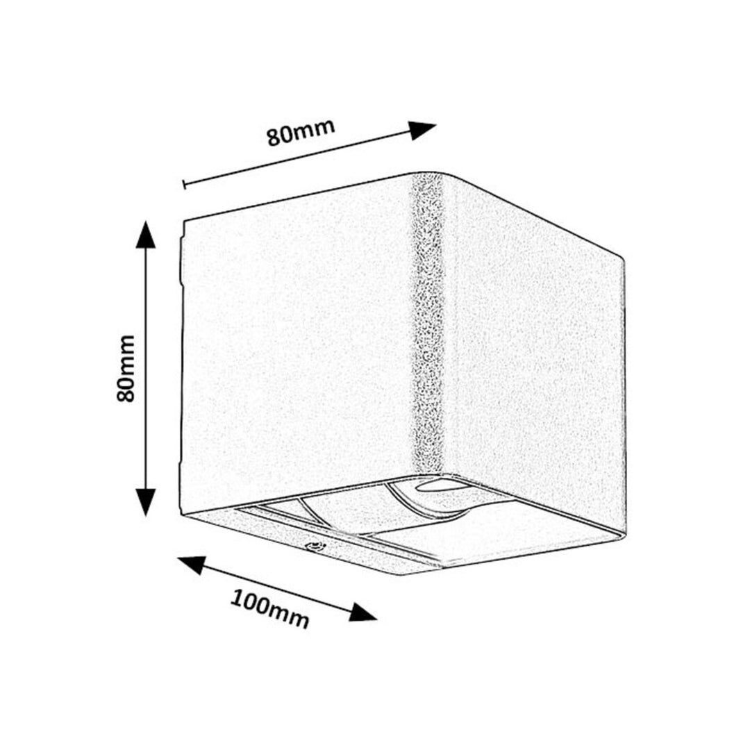 Rabalux Hallstatt Aplique de exterior 10W IP54 antracita
