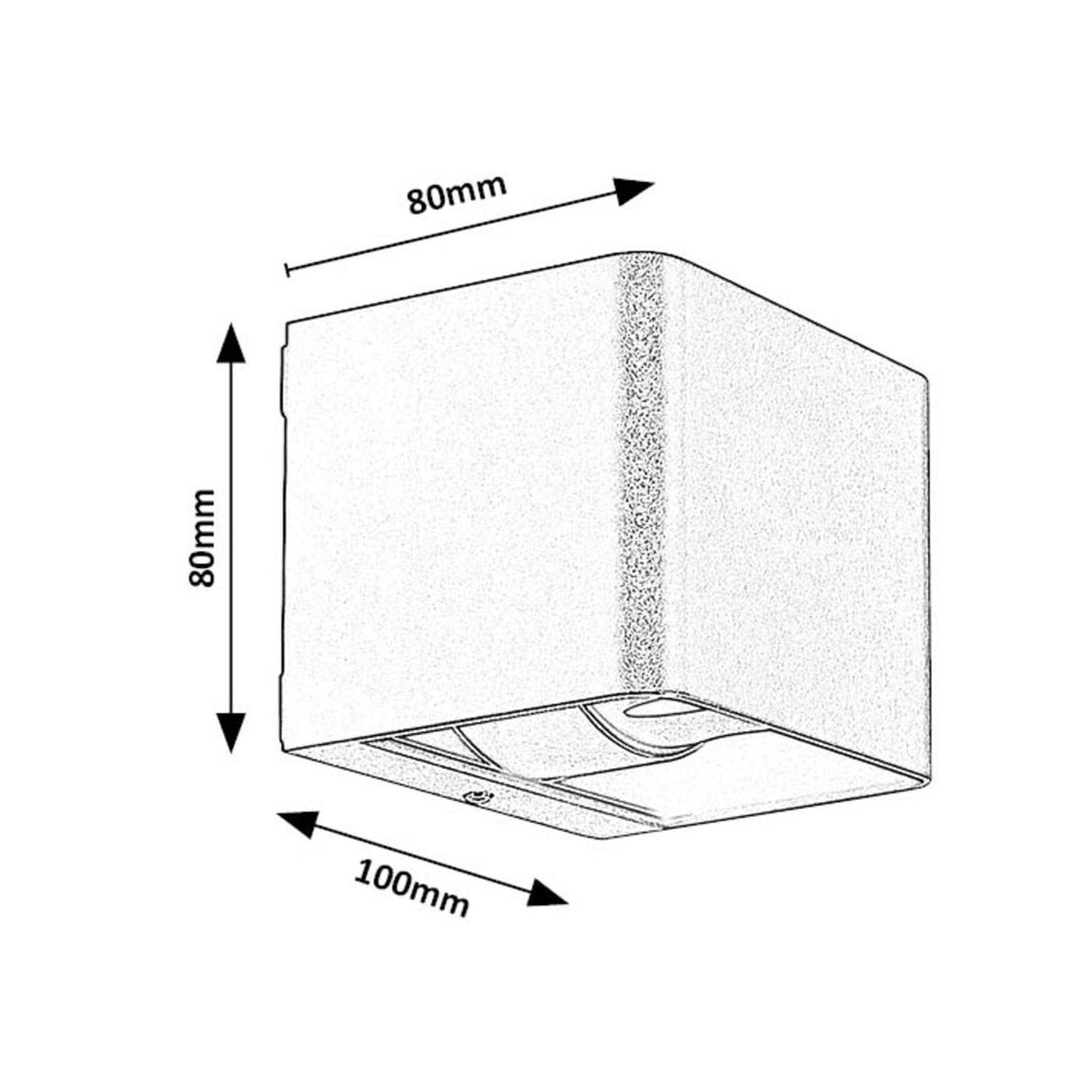 Rabalux Hallstatt Aplique de exterior 10W IP54 marrón