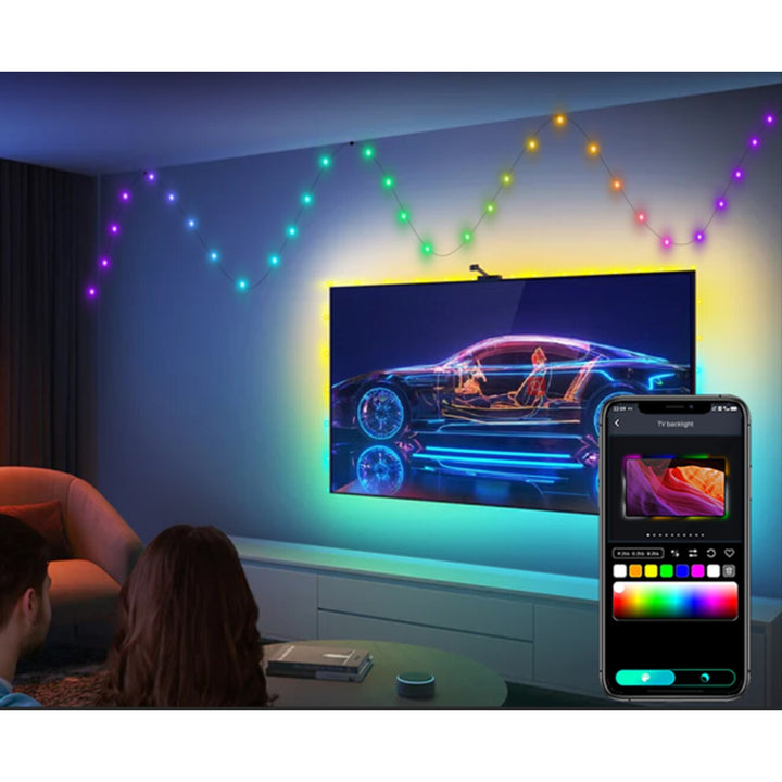 Rabalux Biri Iluminación exterior, cadena LED RGB, IP44, Wi-Fi, Bluetooth