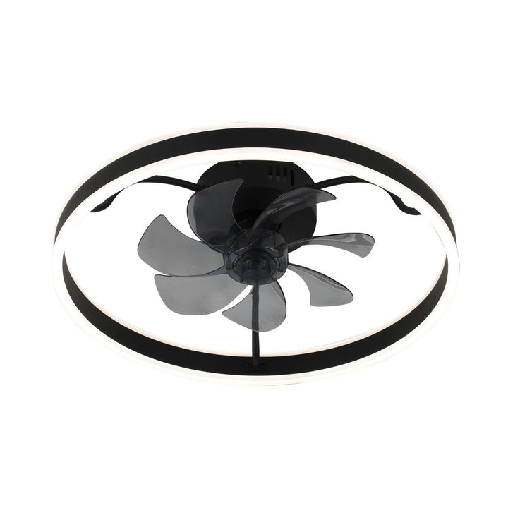 Lámpara de techo Rabalux, con ventilador, 40W, negra, Fanfy