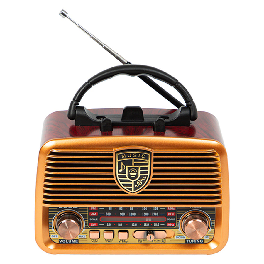 Rádio portátil BLOW Solar Analógico AM/FM BT RA10, AUX, USB, TWS