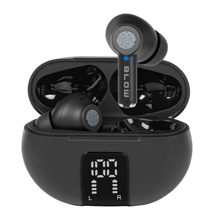 BLOW PRO ENC Auriculares inalámbricos, Bluetooth 5.3, pantalla LED, sistema ENC, NEGRO