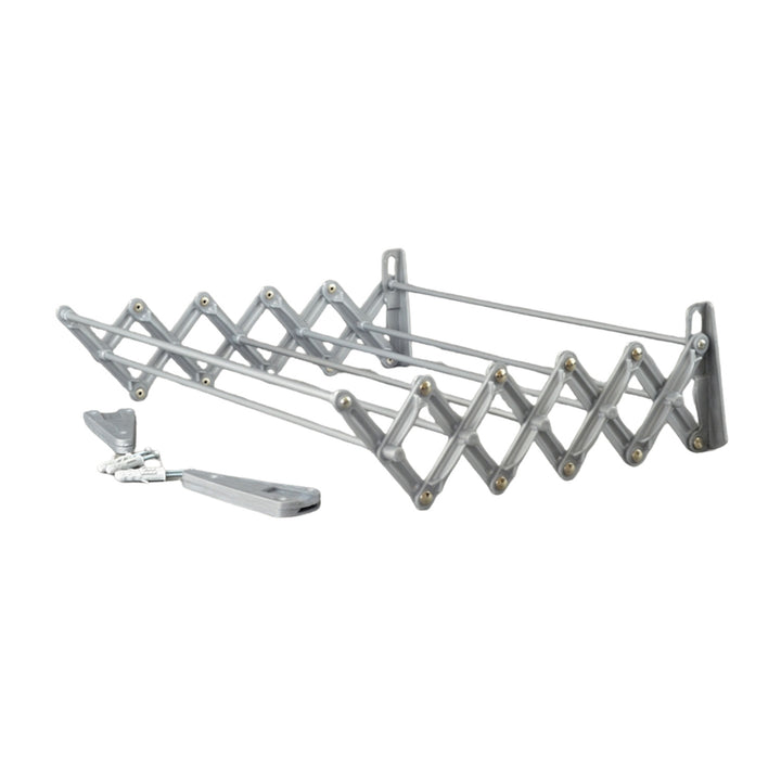 ABJ Secadora de ropa, de pared, plegable, gris, 100 cm
