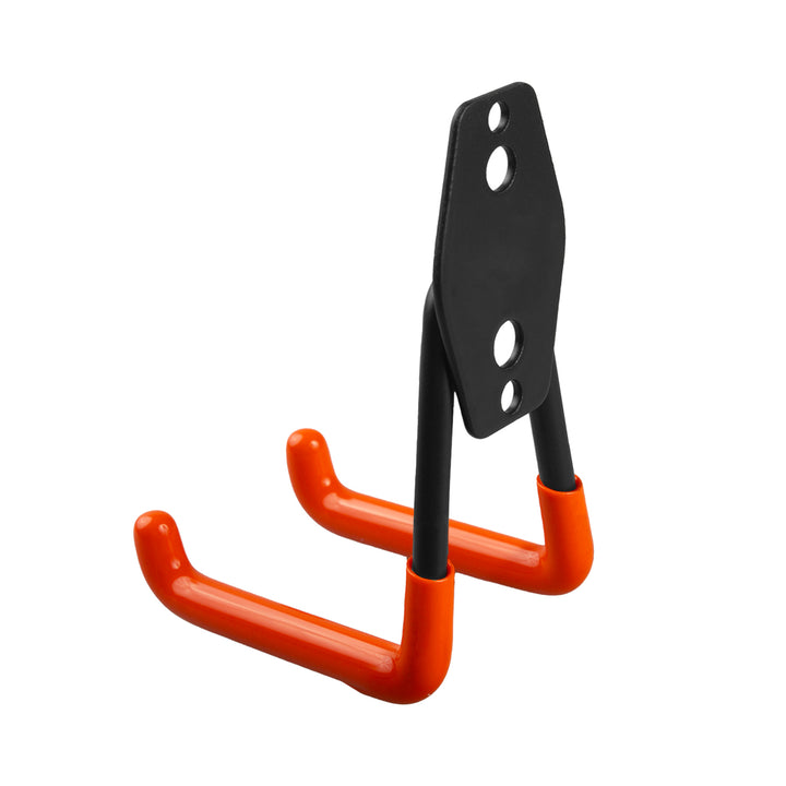 Suporte de parede Maclean Garage para pneus, ferramentas de jardim, escadas e mangueiras. Aço, carga máxima de 70 kg, MC-442 + MC-443 (carga máxima de 50 kg) + MC-444 (carga máxima de 25 kg)