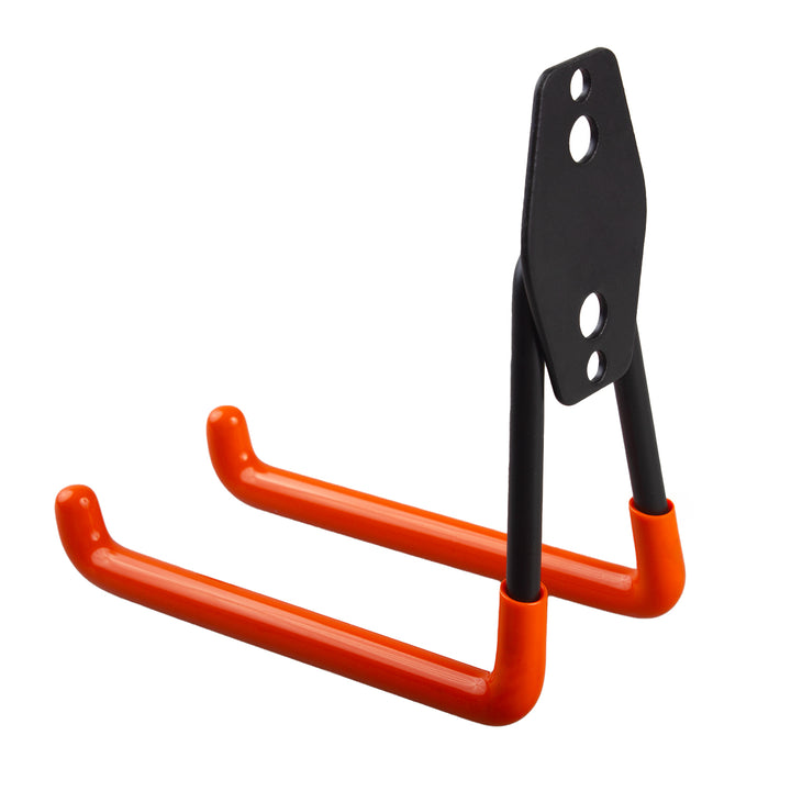 Suporte de parede Maclean Garage para pneus, ferramentas de jardim, escadas e mangueiras. Aço, carga máxima de 70 kg, MC-442 + MC-443 (carga máxima de 50 kg) + MC-444 (carga máxima de 25 kg)