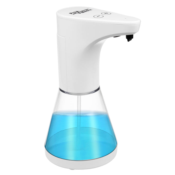 Dispensador automático Promedix, recipiente dispensador para sabonetes líquidos, líquidos desinfectantes, 480ml, 4 pilhas AA PR-530 + 4 pilhas Varta Industrial LR6/AA R-06