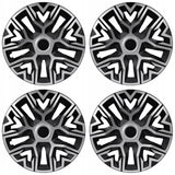Calotas universais 14'' NRM The Best Bicolor Prata/Preto 4 peças