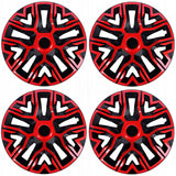 Tampões universais 14'' NRM The Best Bicolor Vermelho/Preto 4 peças
