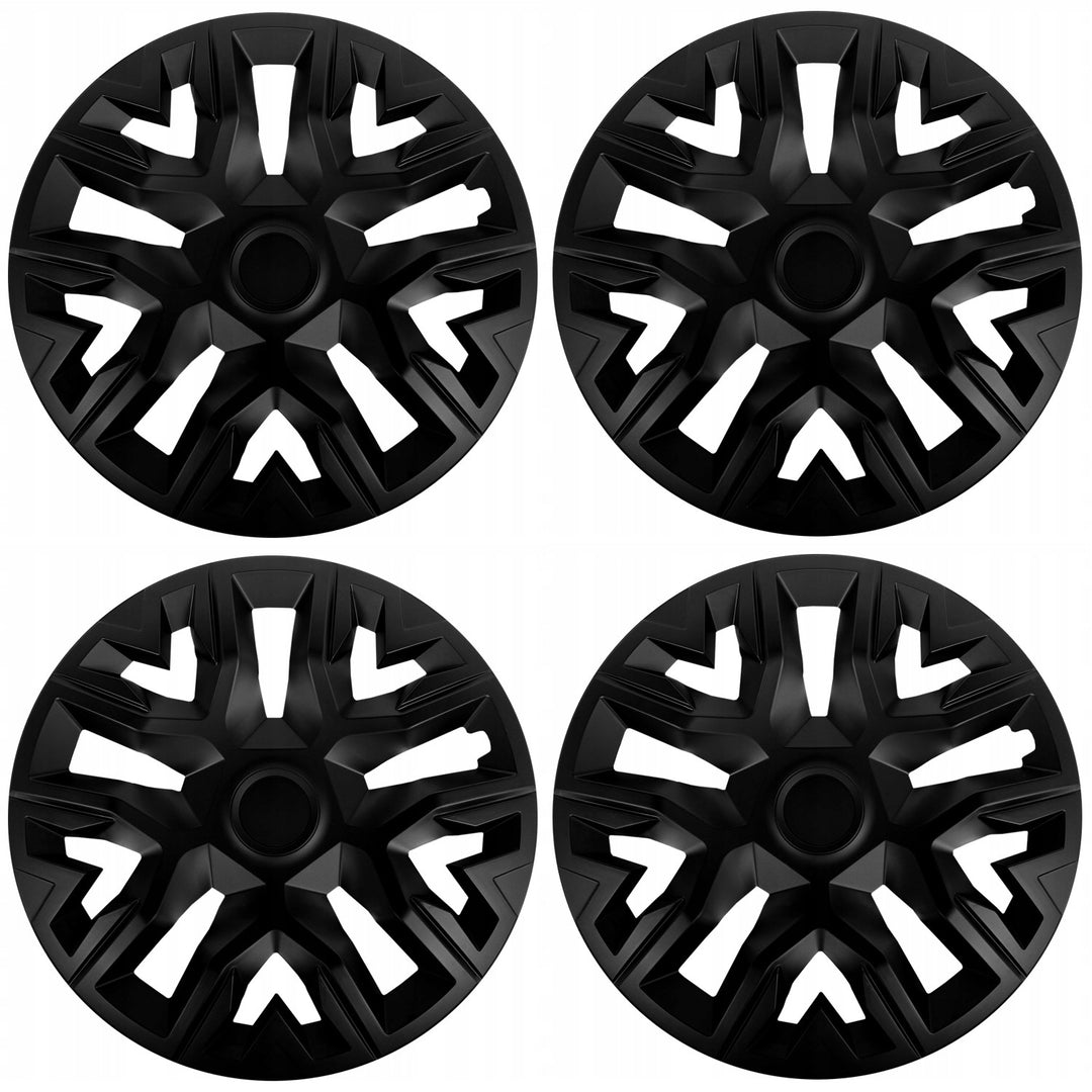 Tapacubos universales 14'' NRM The Best negro mate 4 piezas