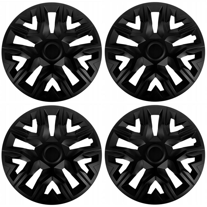 Tapacubos universales 14'' NRM The Best negro mate 4 piezas