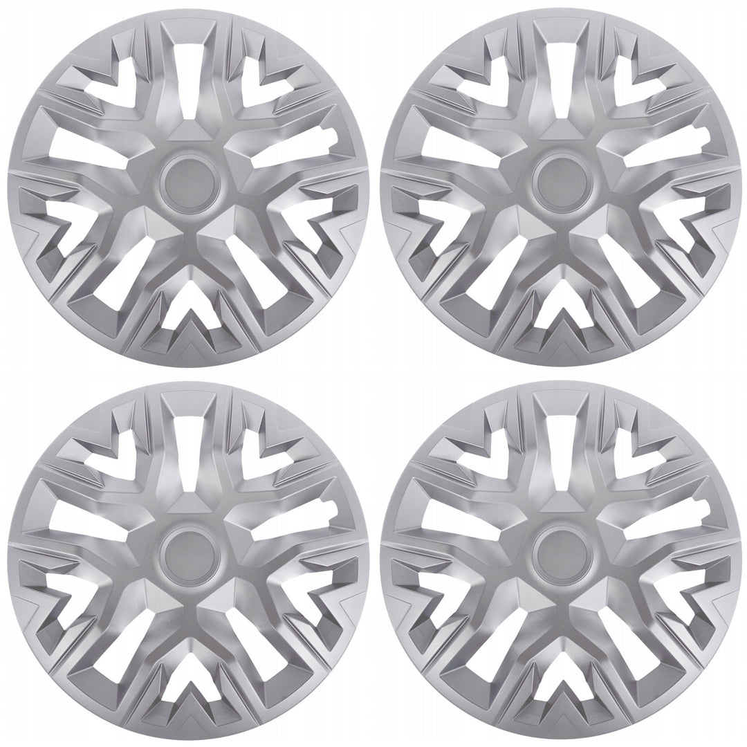 Tapacubos universales 14'' NRM The Best plata 4 piezas