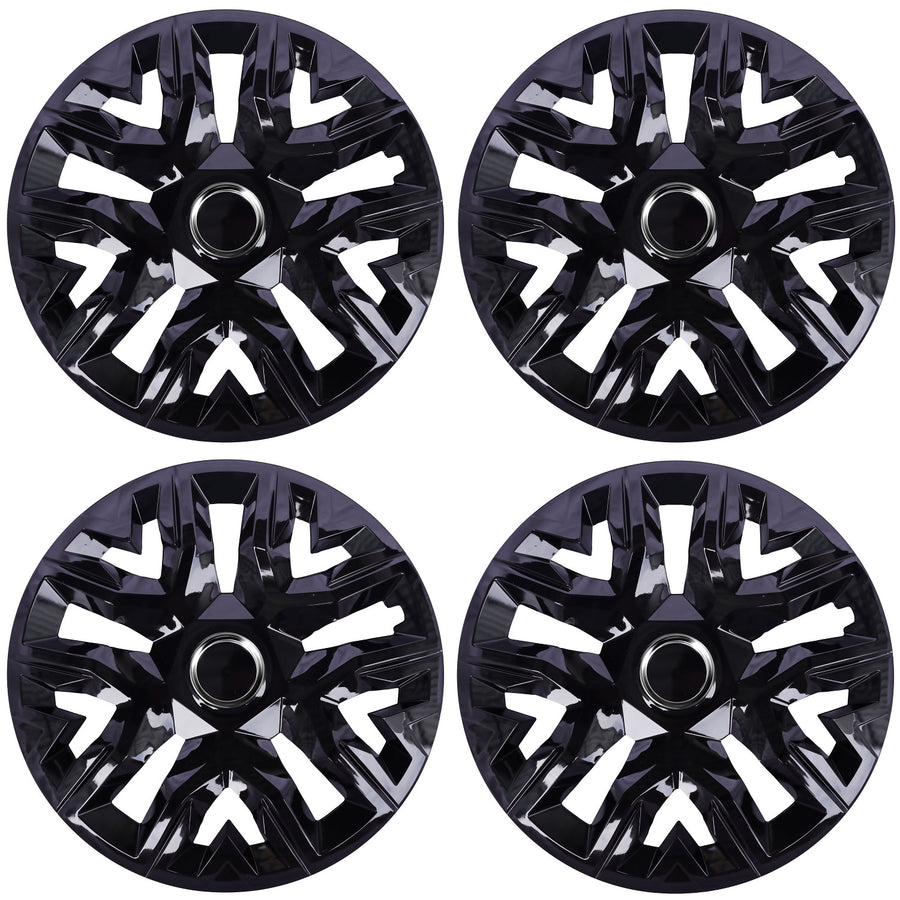 Tampões universais 14'' NRM Perfecto lacado preto 4 peças