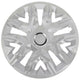 Tampões universais 14'' NRM Perfecto lacado prateado 4 peças