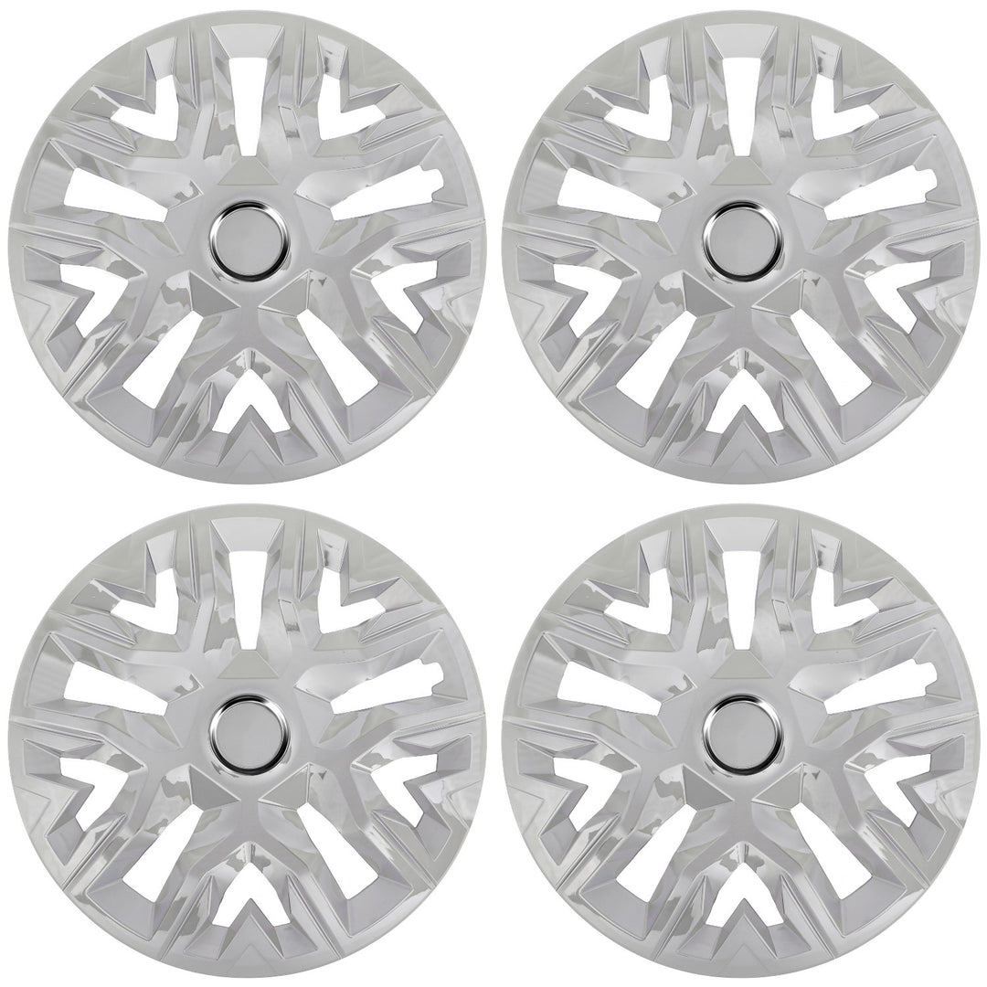 NRM Tapacubos universales 15'' Perfecto lacado plata 4 piezas