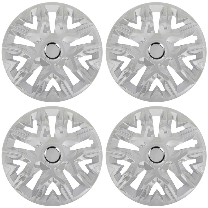 NRM Tapacubos universales 15'' Perfecto lacado plata 4 piezas