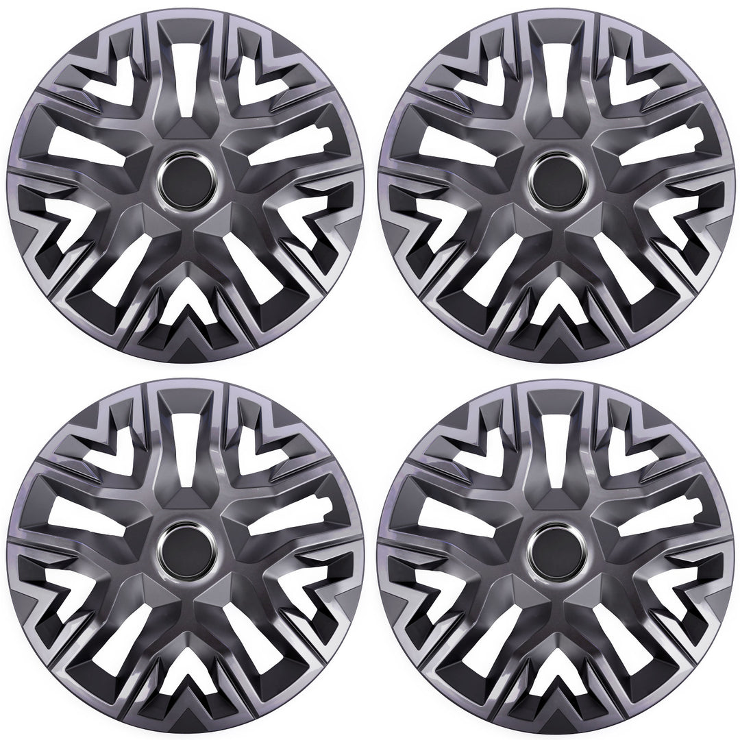 Tapacubos universales 14'' NRM Perfecto grafito lacado 4 piezas
