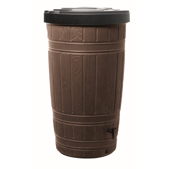 Recipiente de almacenamiento de agua de lluvia, capacidad 265l, marrón, Woodcan