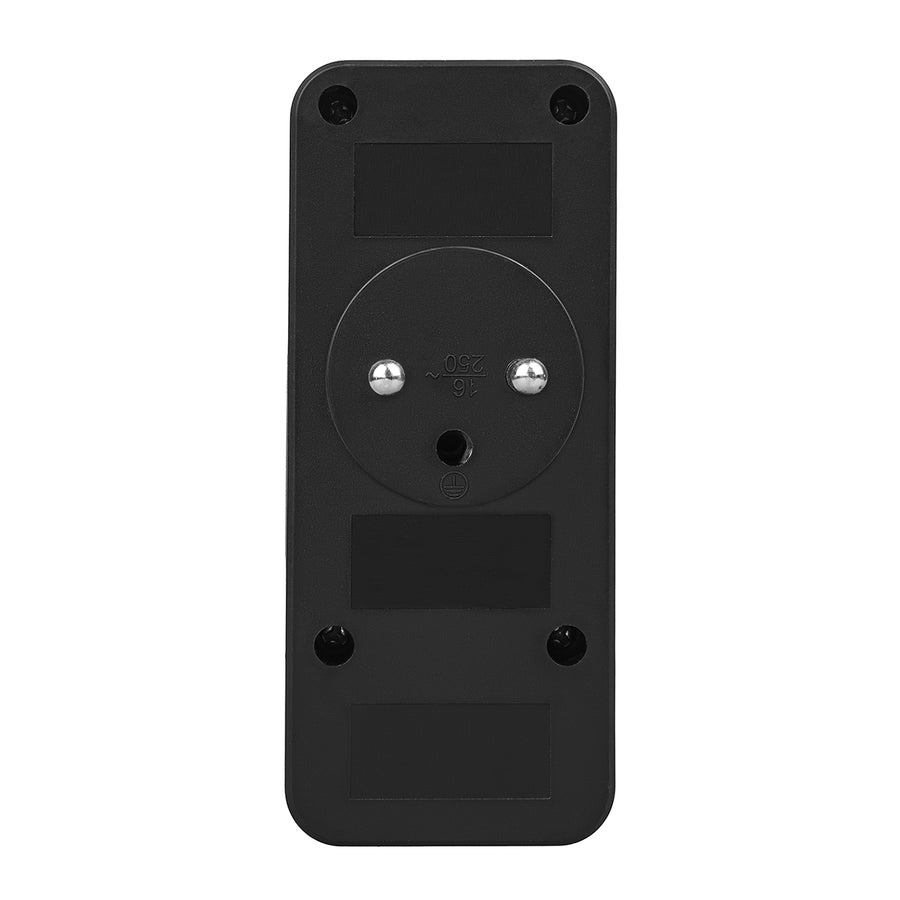 Toma de corriente x3 + 4xUSB Maclean, divisor de 3 tomas, 2xUSB A, 2xUSB C PD 20W, 1x16A + 2x6A, MCE248 F/B
