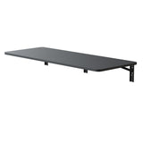 Estante/top plegable Maclean, negro, 100x40 cm, máx. 50 kg, MC-128 B
