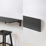 Estante/top plegable Maclean, negro, 100x40 cm, máx. 50 kg, MC-128 B