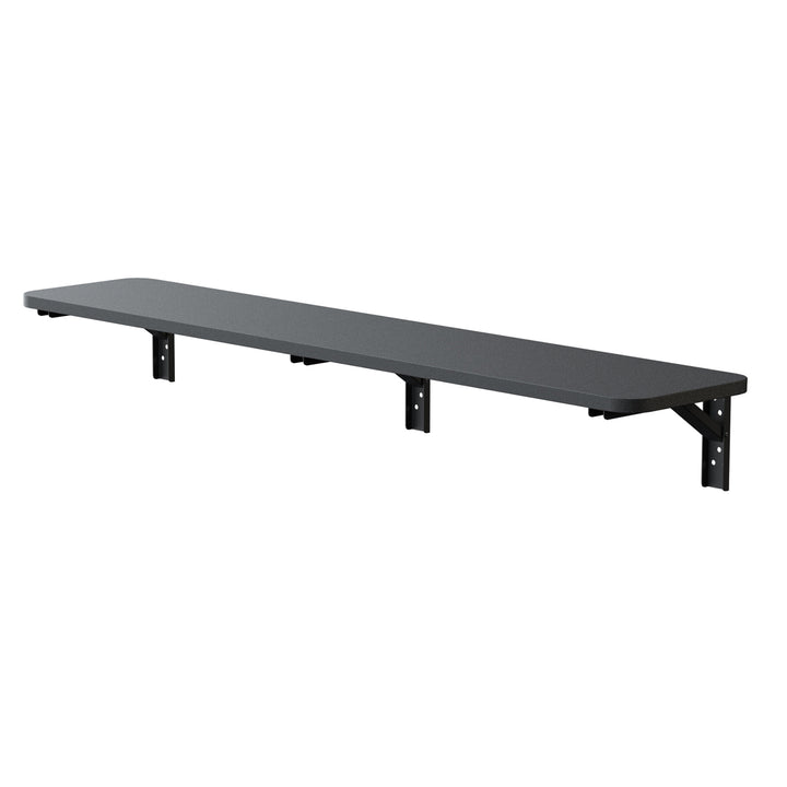 Maclean Estante/top plegable, negro, 100x20 cm, max. 50 kg, MC-129 B