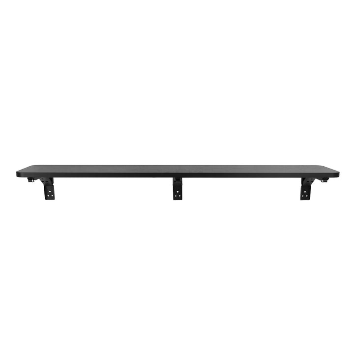 Maclean Estante/top plegable, negro, 100x20 cm, max. 50 kg, MC-129 B