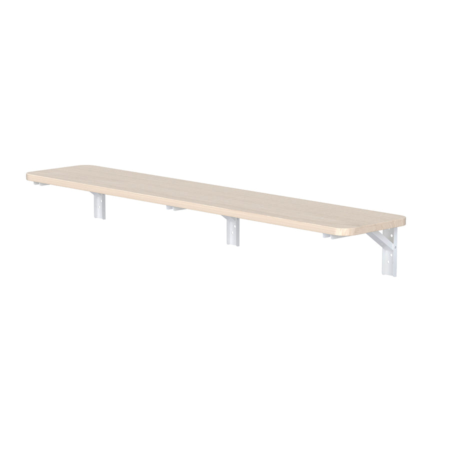 Estante/top plegable Maclean, color madera clara, 100x20 cm, máx.50 kg, MC-129 WD