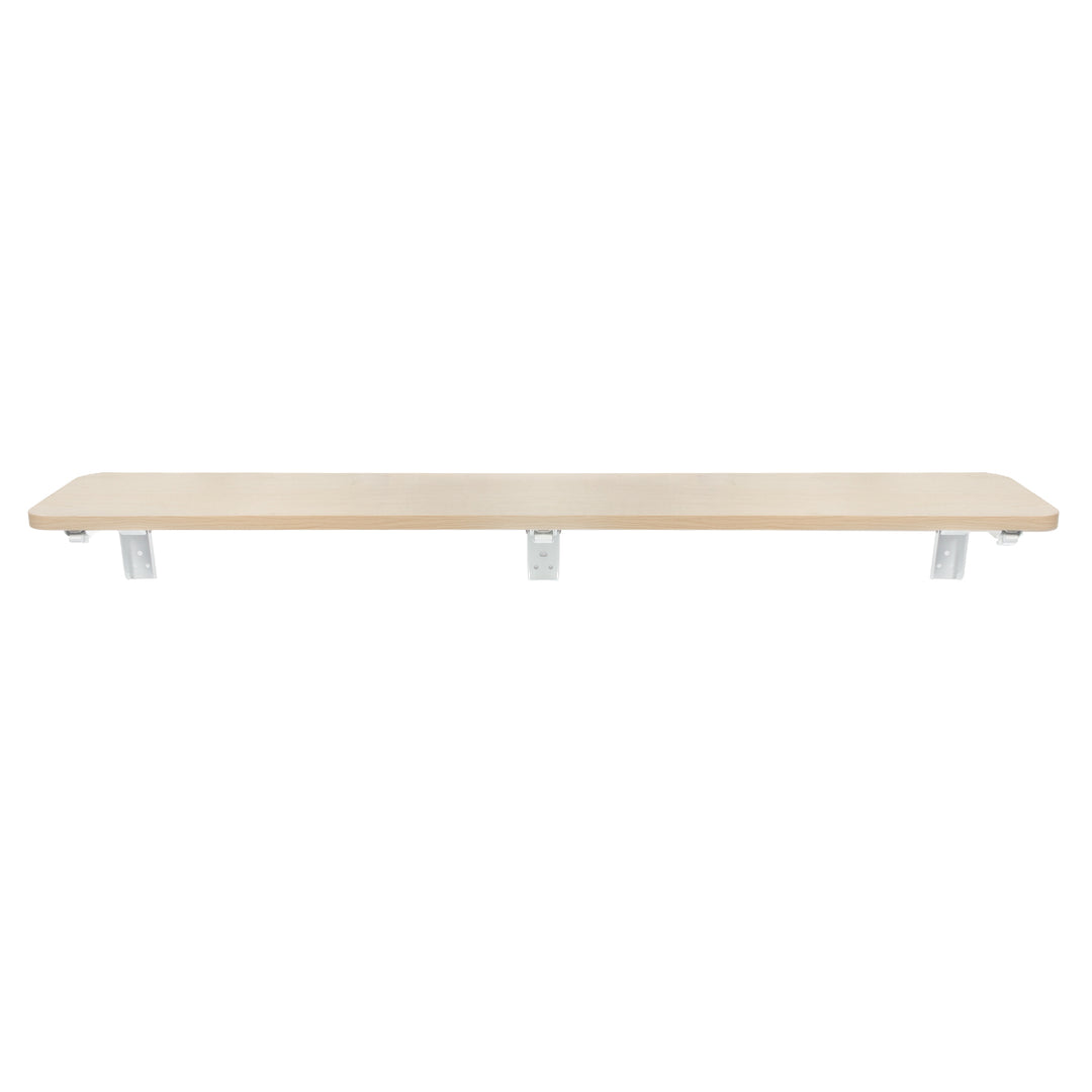 Estante/top plegable Maclean, color madera clara, 100x20 cm, máx.50 kg, MC-129 WD