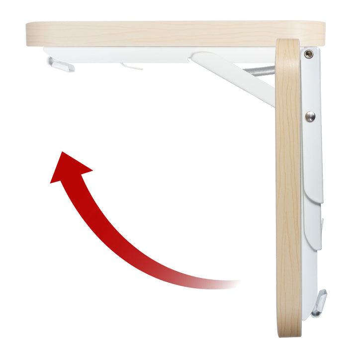 Estante/top plegable Maclean, color madera clara, 100x20 cm, máx.50 kg, MC-129 WD