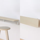 Estante/top plegable Maclean, color madera clara, 100x20 cm, máx.50 kg, MC-129 WD
