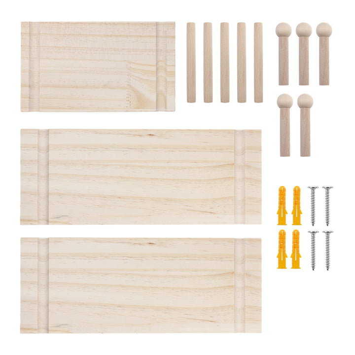 Organizador de madera para pizarra blanca Maclean, color madera clara, 40x60 cm, máx. 20 kg, MC-130 WD