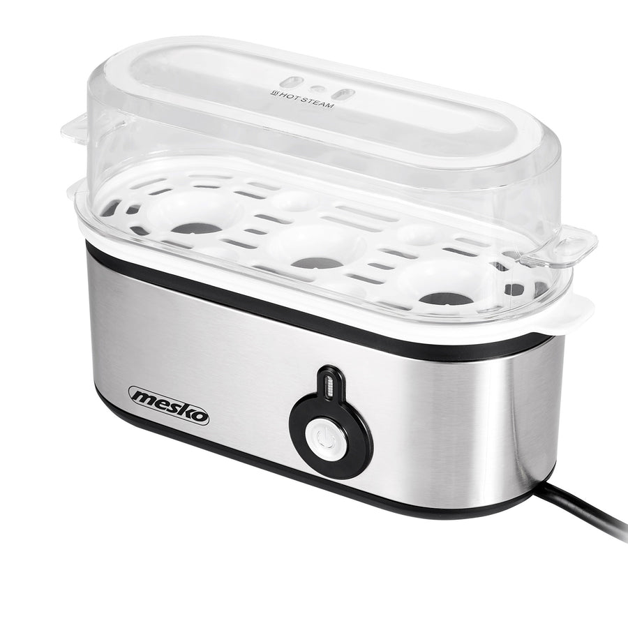 Mesko MS 4485 Cozedor de Ovos para 1 a 3 Ovos, 350 W, Pinças, Ficha Reino Unido