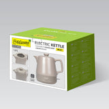 Hervidor eléctrico de cerámica de 1 l Maestro MR-071, color beige, 1200 W, con enchufe británico