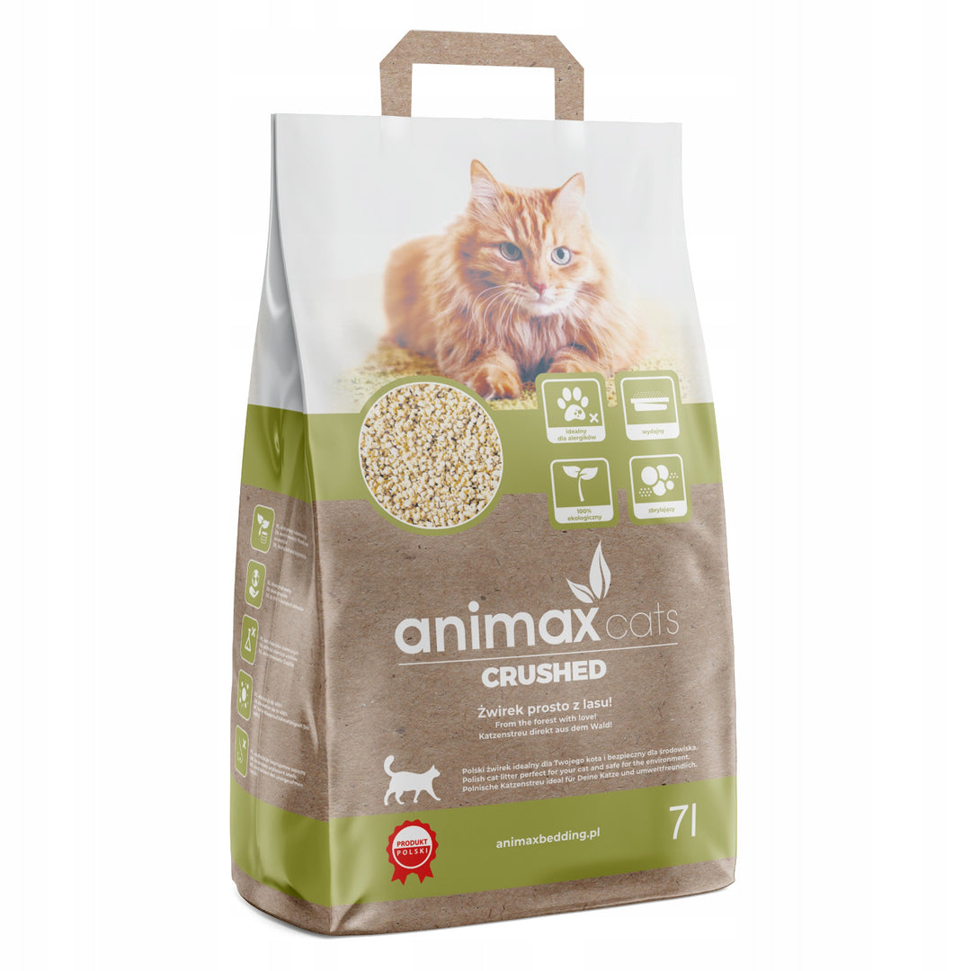 Animax Arena aglomerante, Lavanda, triturada, 7 litros + Arena aglomerante, Classic, triturada, 7 litros