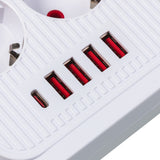 Regleta Maclean, cable alargador de 6 tomas + 4xUSB, 110-240V CA 50/60Hz, 2,1A máx. 2500W, 3m, blanco, MCE391 W